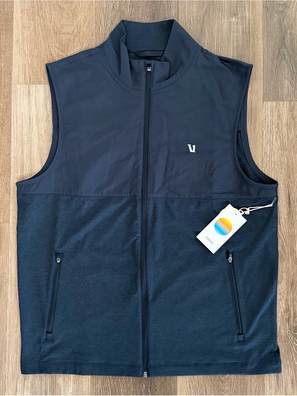 Vuori Sunday Element Vest Ink Heather Men’s Sz Large V286 NWT